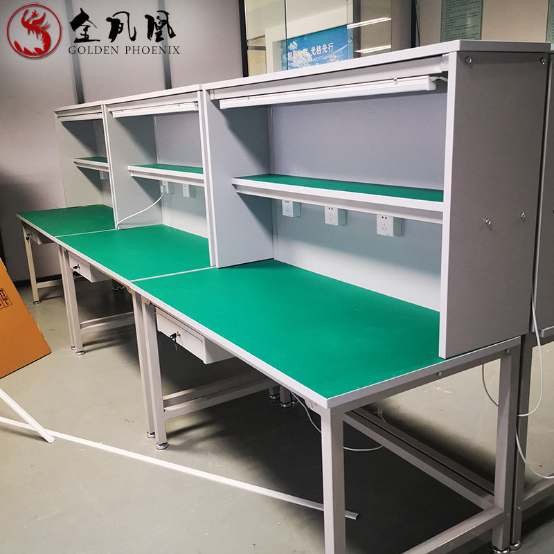 Anti-static single-sided with closed workbench with power sunlight operation station test bench customization