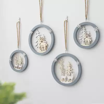 Nordic style decorations bedroom room living room wall creative home three-dimensional deer wall decoration pendant