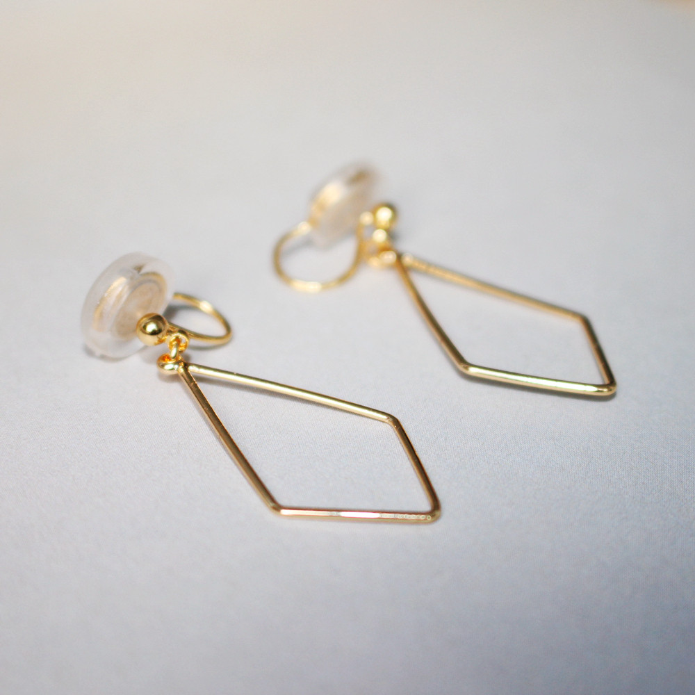 No ear pierced painless silicone mosquito coil plate ear clip Geometric cold wind diamond simple thin wild earrings ear ornaments ears