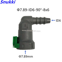 7 89 09 ALICE BUCKLE ENGINE BEND MOTHER HEAD FUEL LINE QUICK JOINT BLACK PLASTIC CLIPS