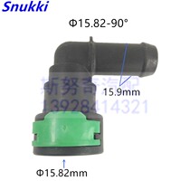 15 82 large exhaust gas pipe waterway air pipe joint original car with unilateral Green buckle rubber pipe elbow