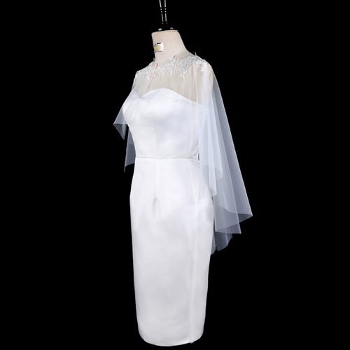 Кружевной летний плащ для невесты, свадебное платье, вечернее платье, накидка, по фигуре