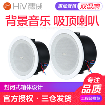 Hivi TD206A with rear cover ceiling speaker Bathroom ceiling sound Bathroom waterproof ceiling speaker