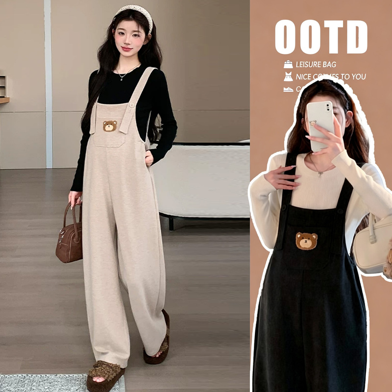 Maternity Wear Autumn and Winter Casual Outfit for Going Out for Prenatal Check-Ups, Overalls for Pregnant Moms, High-End Style, 2026 New Two-Piece Set Maternity Wear Autumn and Winter Casual Outfit for Going Out for Prenatal Check-Ups, Overalls for Pregnant Moms, High-End Style, 2026 New Two-Piece Set
