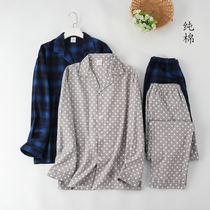 Foreign trade Mens cotton wool velvet cotton wool long sleeve trousers pajamas home clothing set warm autumn and winter plus size