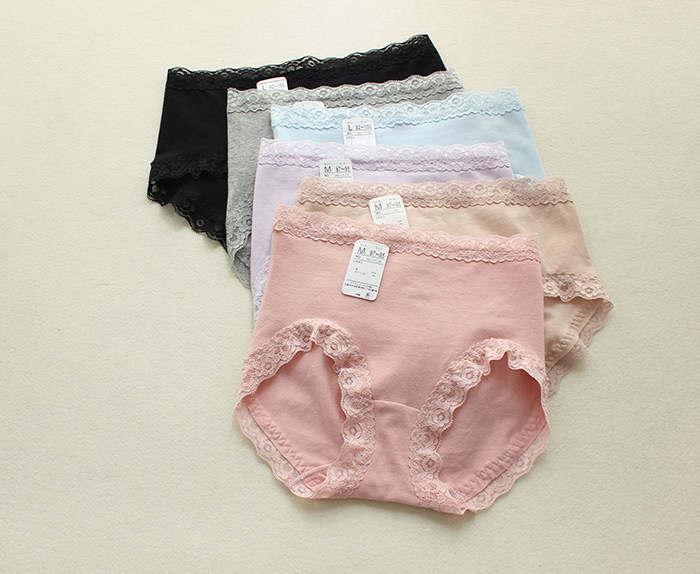Strongly Recommended Foreign Trade Day Single Lady Pure Cotton With Lace Lace Lace Without Mark Hip Pants Hip Pants Super Comfort