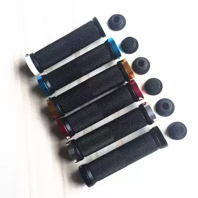 Mountain bike handle, bicycle handle, non-slip, double lock, round, round belt, block pair of price