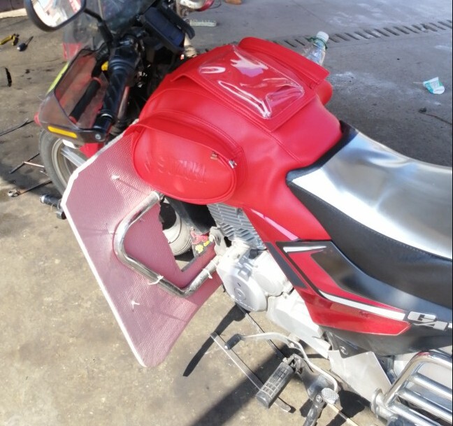 Haojue Suzuki GA150 locomotive fuel tank cover fuel tank bag waterproof and durable fuel tank cover knight bag