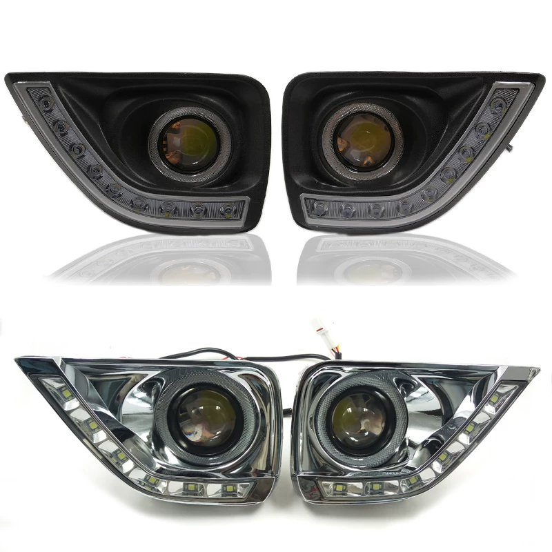 [11-12-13 во время Ruizi Driving Lighting Light Light Modification, набор светодиодных фар Angel Fog Lights]