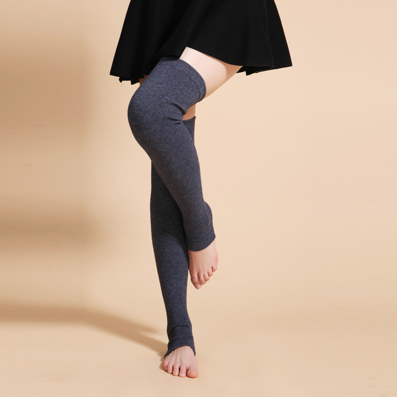 Fall and Winter thick cashmere socks female lamb over knee warm tube stockings and thin legs and socks