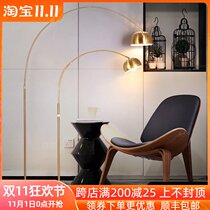 Fishing lamp floor lamp living room sofa ins Wind Net red bedroom Nordic post-modern simple light luxury vertical table lamp