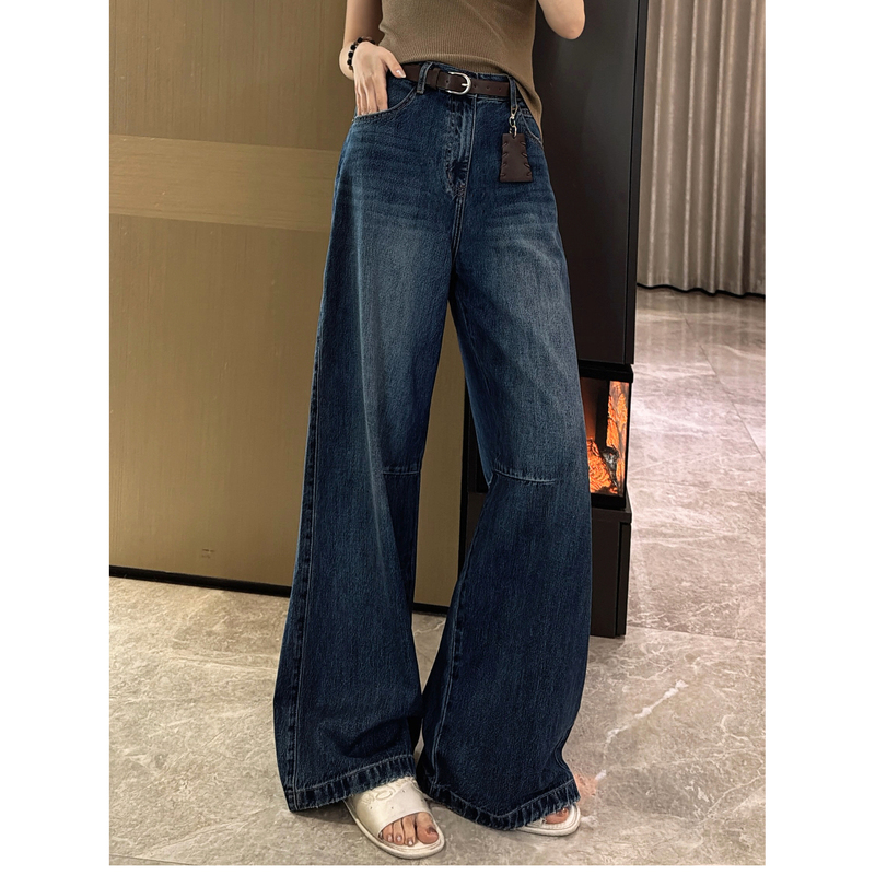 Tatsuko's Personal Collection Cicy Company Goods Tall Men's Belted Super Cool Vintage Distressed Jeans Early Autumn 8.30