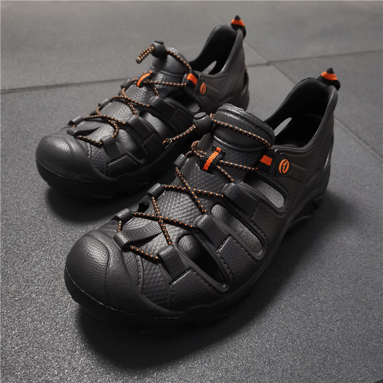 Place of heart to light weight All-in-one-foot-integrated hollow-permeable outdoor male and female elastic sleeve-foot sandal X99