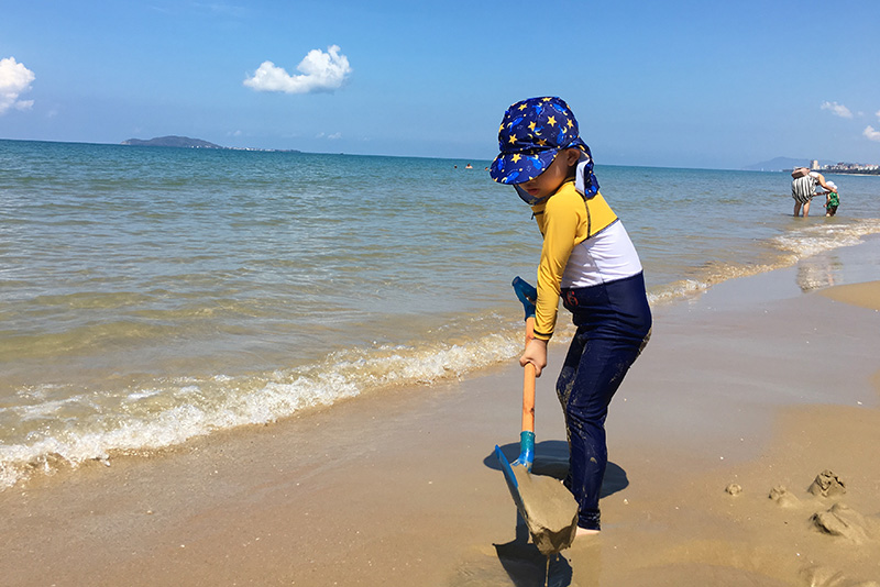 Quần áo tắm trẻ em một mảnh quần bé chống nắng nhanh khô bé trai bé trai đồ bơi dài tay phù hợp với bộ đồ bơi bikini cho bé sơ sinh