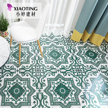 Moroccan dark green tile 300x300 parquet toilet tile restaurant non-slip kitchen balcony floor tiles