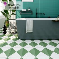 Geometric splicing small tiles 300x300 kitchen toilet tile non-slip wear-resistant toilet bathroom balcony floor tiles