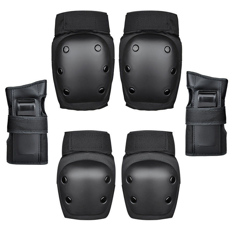 Roller skating protective gear adult children extreme sports safety anti-fall skateboard bicycle knee pads elbow pads hand pads six-piece set
