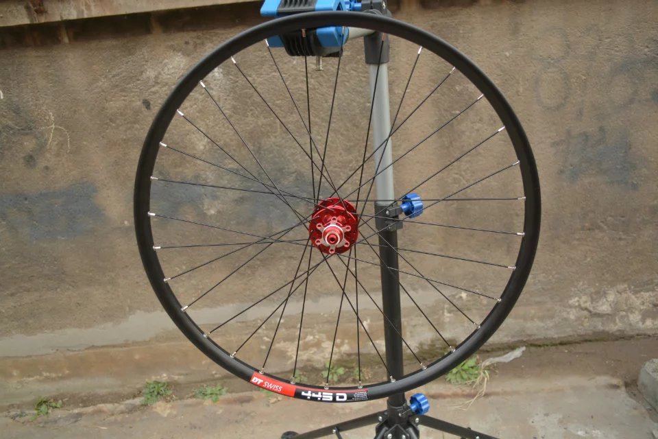 Self-knitted wheel set DT 445D car ring Fast four Palin Flower Drum coda spokes