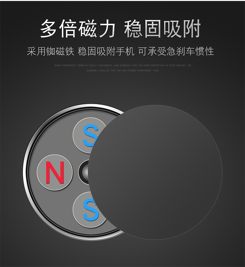 Nhôm thanh-on từ từ điện thoại xe giữ đa chức năng xe khung xe phổ - Phụ kiện điện thoại trong ô tô sạc điện thoại nhanh
