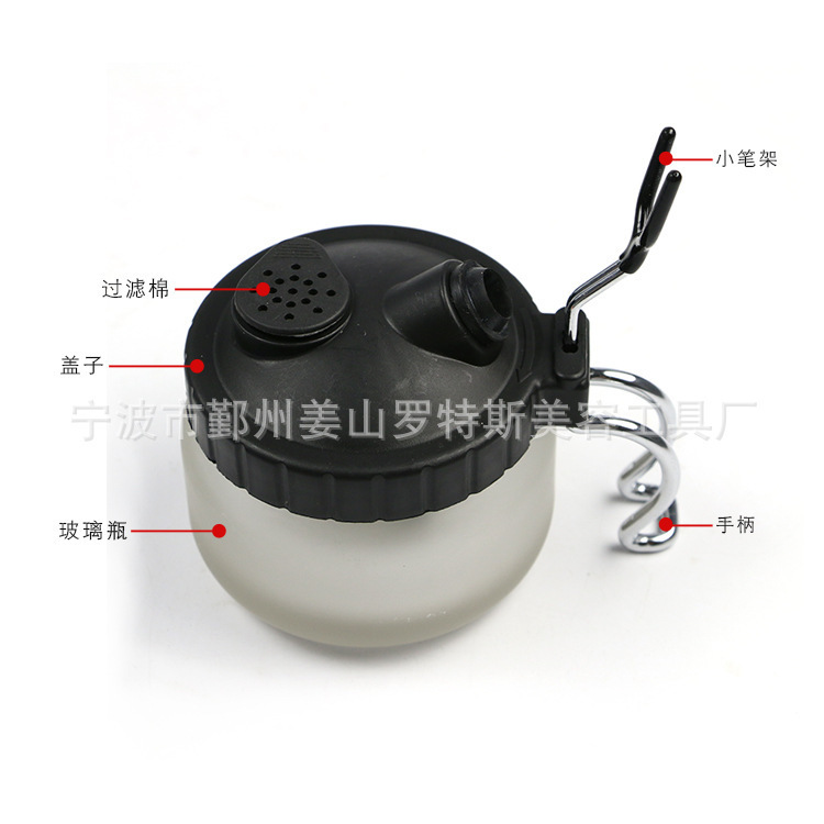 Manufacturer T61 Airbrush Cleaning Bottle Spray Machine Nail Art Spray Gun Pen Cleaning Pot Tool