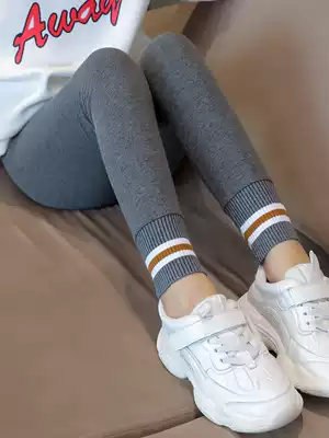 Girls ' inner pants Spring and autumn thin cotton outer wear foreign style middle and large children's pants Autumn and winter plus velvet foreign style trousers