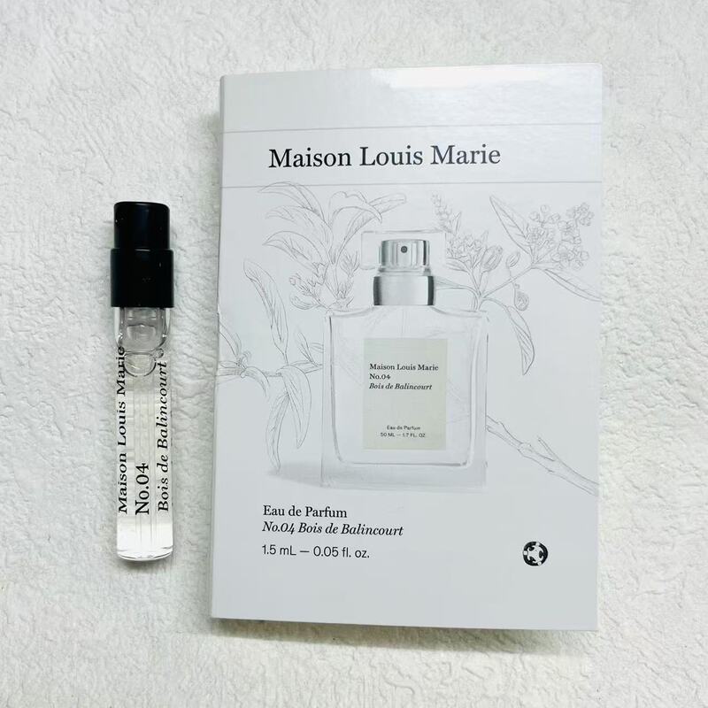 Louis Marie Maison Louis Marie No.4 Sandalwood Cedar Forest Perfume 1.5ml Sample Louis Marie Maison Louis Marie No.4 Sandalwood Cedar Forest Perfume 1.5ml Sample