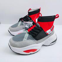 2020 New Y men and women couple father shoes thick soled 6CM thick soled shoes anti-cashmere leather breathable leisure trendy shoes