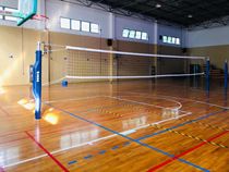 Jinling sports ZPZ-1A indoor in-line volleyball post volleyball ball rack FIVB certification high-grade volleyball net 13101