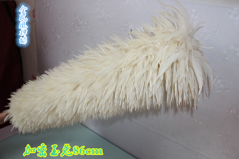 Golden Phoenix Jade Rabbit Feather Mop Household Dust Duster Car Mop Furniture Antique Calligraphy and Painting Chicken Feather Clean