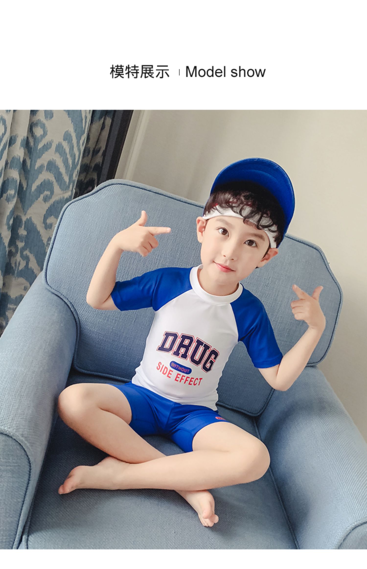 Áo tắm cho trẻ em trai Xiaozhong Big Boy Tách áo tắm Dễ thương cho trẻ sơ sinh Spa Đồ bơi Bộ đồ bơi - Bộ đồ bơi của Kid bikini trẻ con