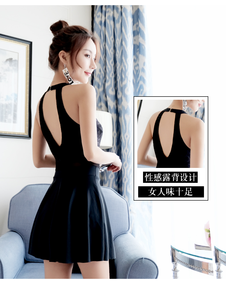 Áo tắm Bà Xiêm Váy Boxer bảo thủ Đầm che bụng Slim Sexy Kích thước lớn Ren nóng mùa xuân Hàn Quốc Đồ bơi - Bộ đồ bơi One Piece bộ đồ bơi nữ liền thân	
