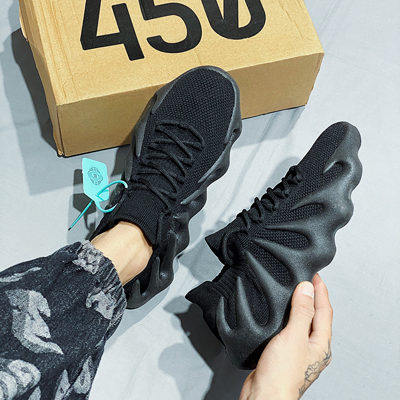 Coconut Men's and Women's Dumpling Shoes, Summer Breathable Mesh Dad Shoes, 450Yeezy Octopus Non-Slip Large Size Volcano Shoes