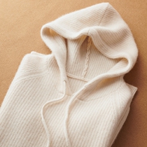 Autumn and winter new hooded loose sweater with thick pullover yuanbao needle cashmere sweater Korean version of the big cashmere sweater