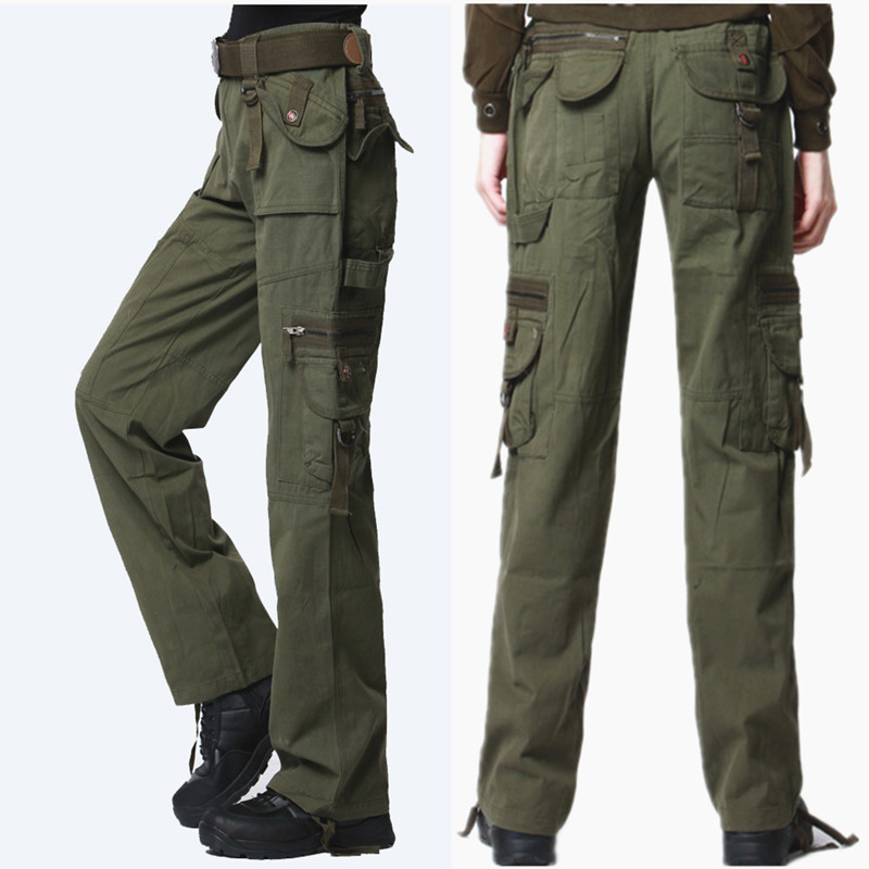 Spring Autumn Multibag Pants Men And Women Outdoor Loose Tactical Pants Multipack Abrasion Resistant Work Pants Mid Waist Black Straight Drum Pants Woman-Taobao