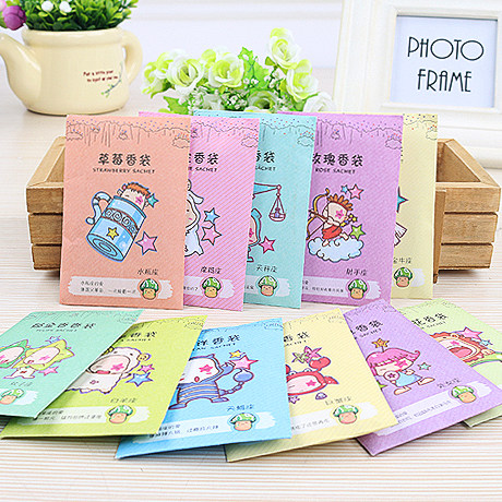 Natural 12 Constellations Scents Ballads Wardrobe Anti-Insect and mildew-proof Carry-on Bag sachet Small Gift