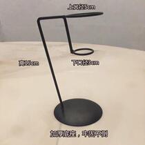 Display bracket ice cream holder iron frame Sub-thickened bottom iron bracket sweet cylinder bracket bottom toegg cylinder exhibition stand
