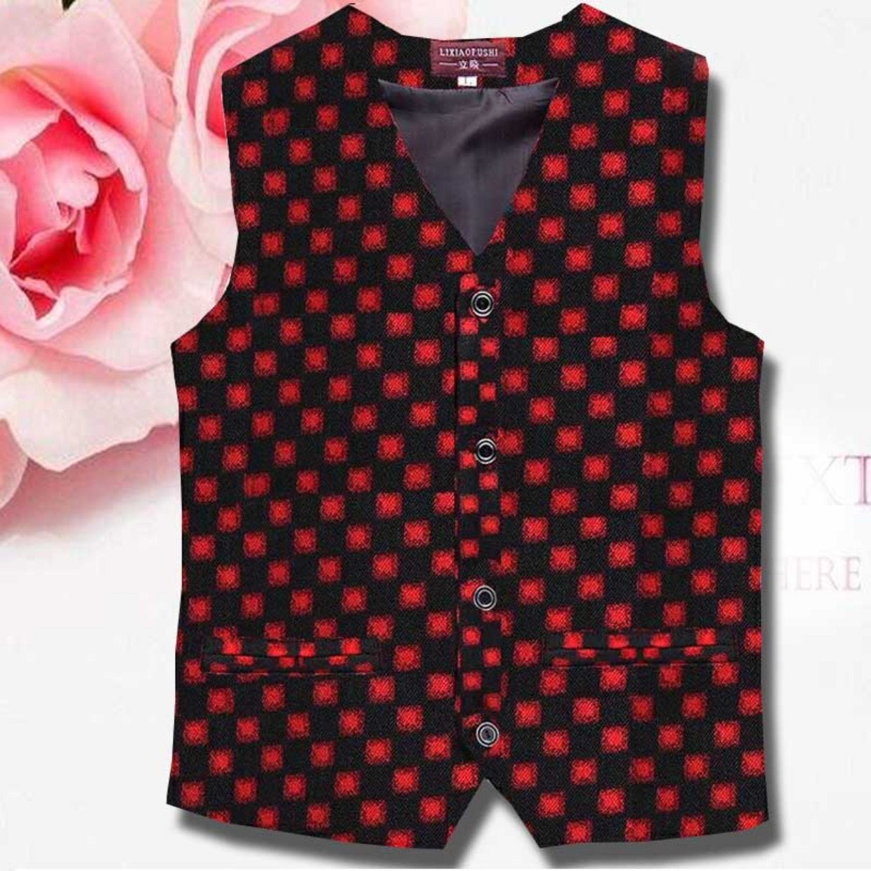 Áo bà mẹ trung niên mùa xuân và áo khoác mùa thu không có cổ áo bà già bà ngoại áo vest mỏng cỡ lớn mùa hè áo kiểu nữ tuổi 50