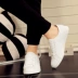 Giày vải nam nam đế thấp giúp Hàn Quốc xu hướng hoang dã cơ bản Giày trắng nhỏ 2019 mùa xuân giày nam - Plimsolls giày xtep nam Plimsolls