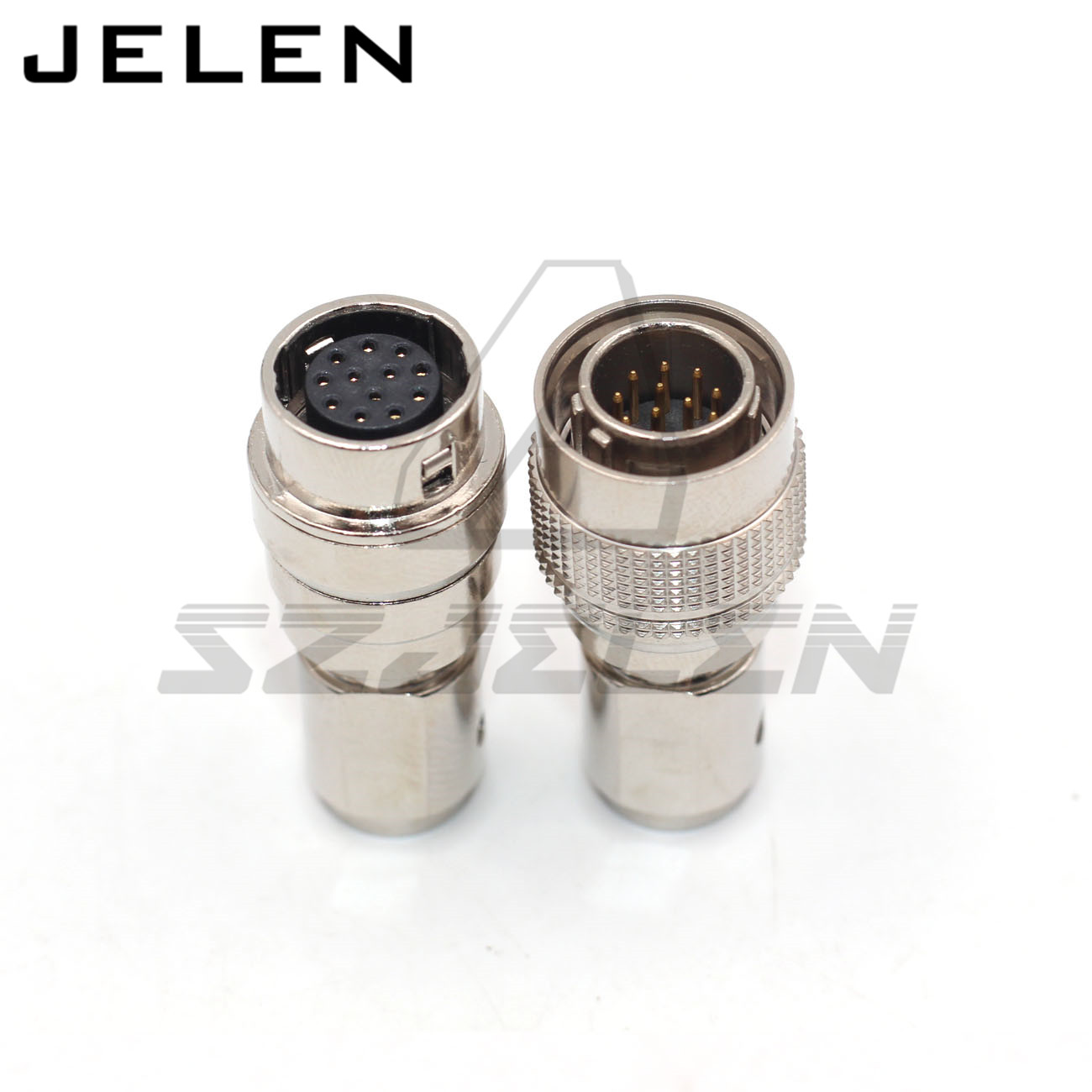 Hirose connector 12-pin plug HR10A-10P-12P floating socket hole HR10A-10R-12S