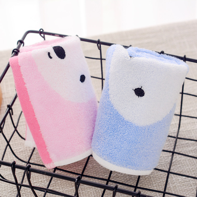 Cotton cartoon children wash face towels cute bunny little towel towel face towels