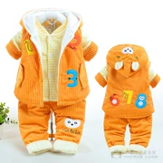 Bé trai mặc quần áo xuân hè 0-1-2 tuổi bé 3 ba bộ trẻ sơ sinh 6 tháng 9 bộ quần áo cotton