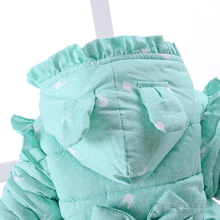 Quần áo trẻ em cho bé gái bộ đồ mùa đông dày cộng với nhung Quần áo trẻ em bằng vải cotton cho bé quần áo 0-1-2-3 tuổi ao so sinh be trai