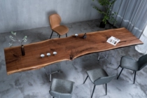 H227 North American black walnuts full board modern minimalist log Nordic light extravagant table 330 79 79 74 71 *6