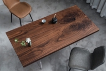 H663 North American Black Walnuts Double Parquet Modern Minimalist Tea Table Dining Table Eu Style Light Luxury 150 * 75 * 75 * 75 * 5