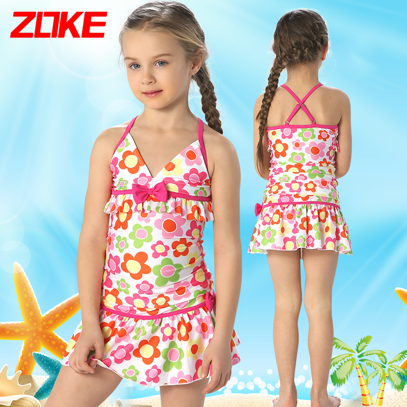 [USD 56.38] zhou ke children's swimsuit girls middle aged kids two ...