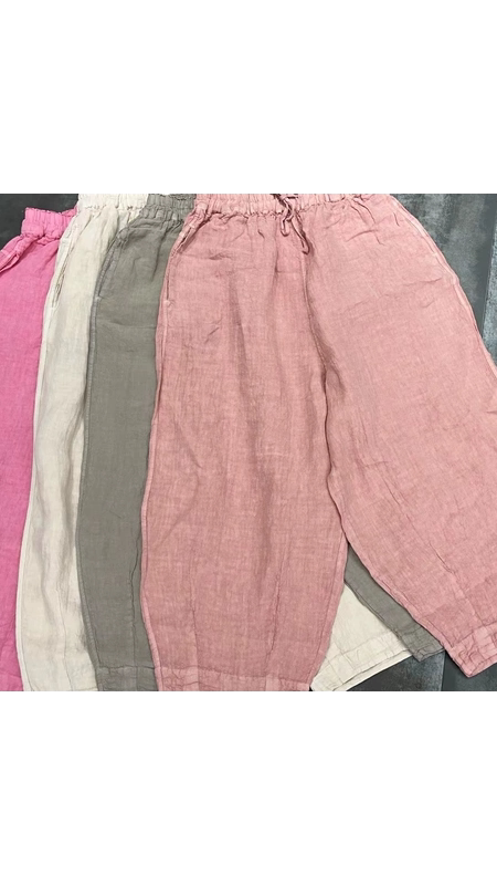 3418 Yulu Hemp Dad Pants, Loose Fit, Large Size, Vintage Distressed, New Spring Style