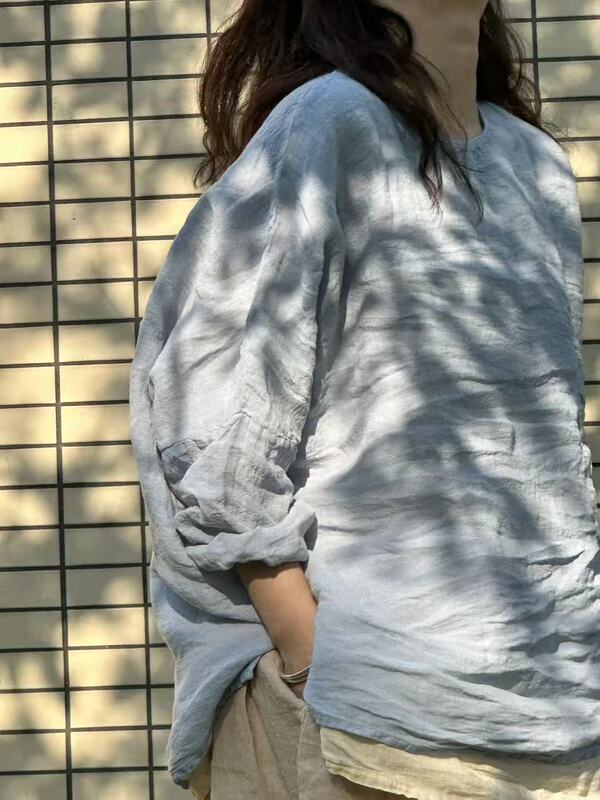 3810 Fine Woven Rain Dew Linen Summer New Top, Length 70, Bust 152