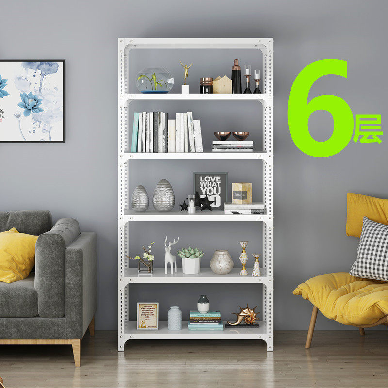 6-layer shelf rack multi-layer angle steel household warehouse storage storage household storage balcony floor-to-ceiling combination rack