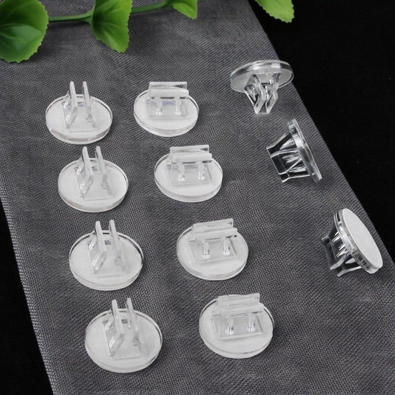 Desktop Acrylic Card Holder Mini Adhesive Clip Badge Clip Advertising Sign Stand DIY Personalized Display Stand