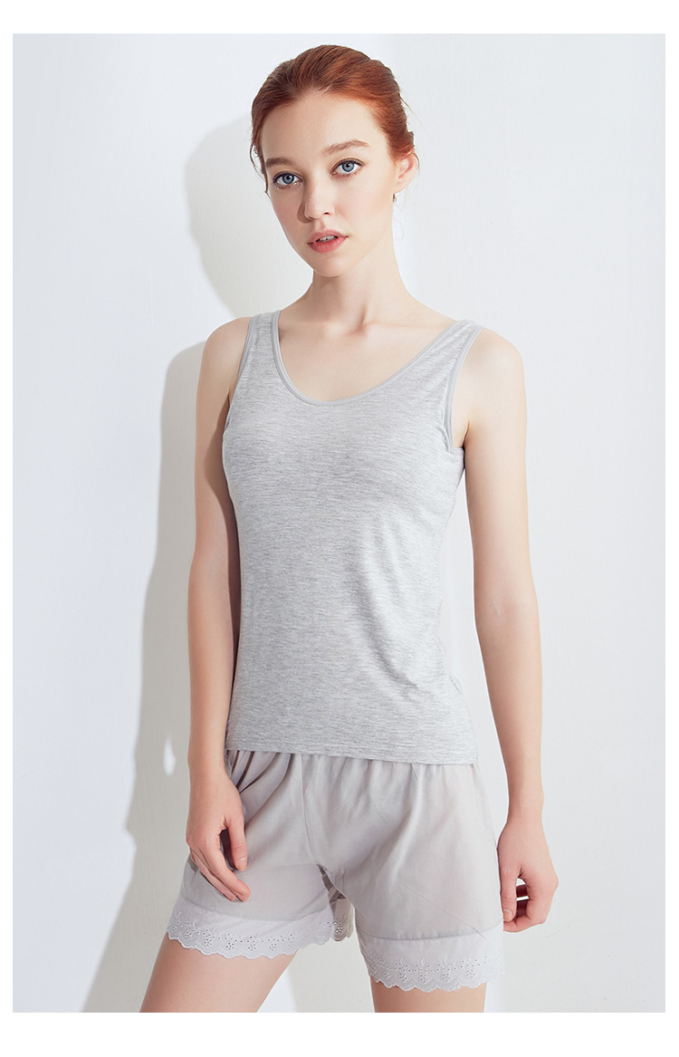 Chất liệu cotton cao cấp với áo độn ngực Không vòng thép BRA-TOP áo ngực nữ mùa hè tích hợp đáy quần áo lót
